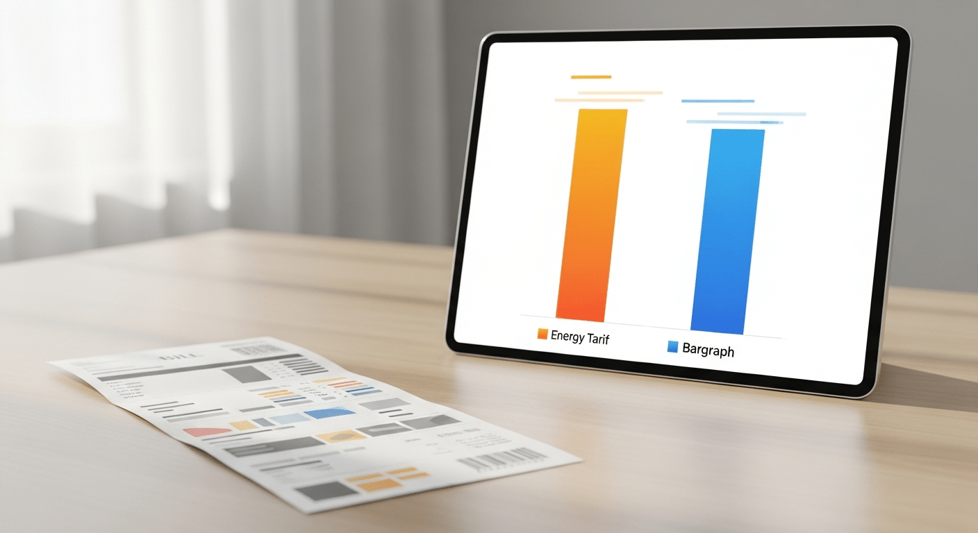 AI-generated image: Cómo un comparador de tarifas de gas simplifica tu factura (y tu vida)