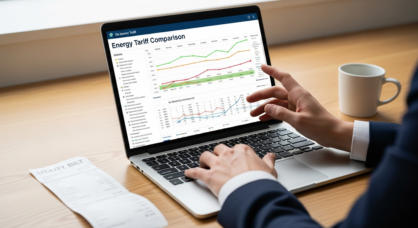 AI-generated image: Comparador de Tarifas de Gas para Negocios: Por Qué la Flexibilidad Supera al Precio